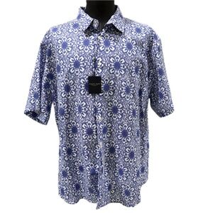 Pronto Uomo Men's 2XL Hawaiian Shirt Short Sleeve NWT